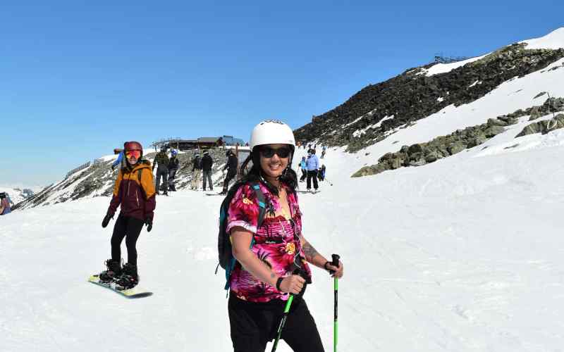 Spring Skiing on 7th Heaven, Blackcomb